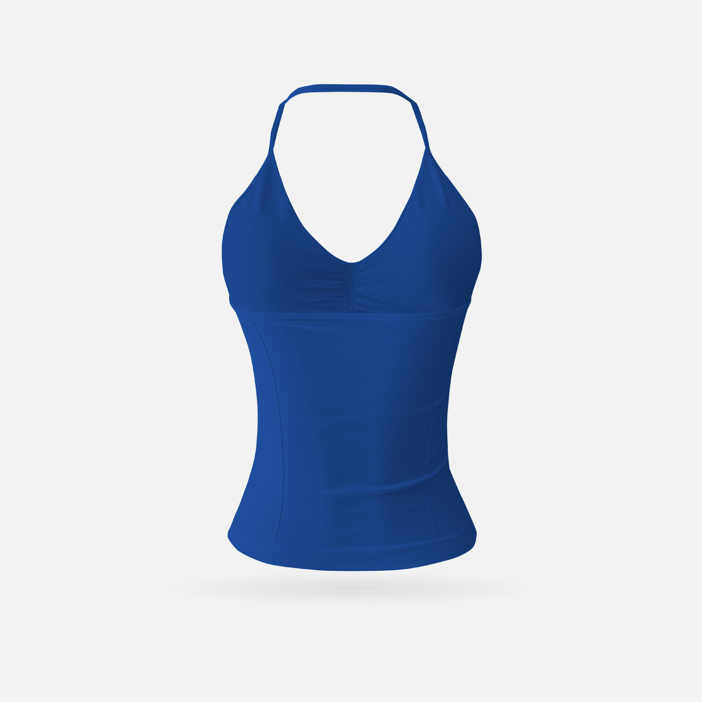 Shape top tank royal blue