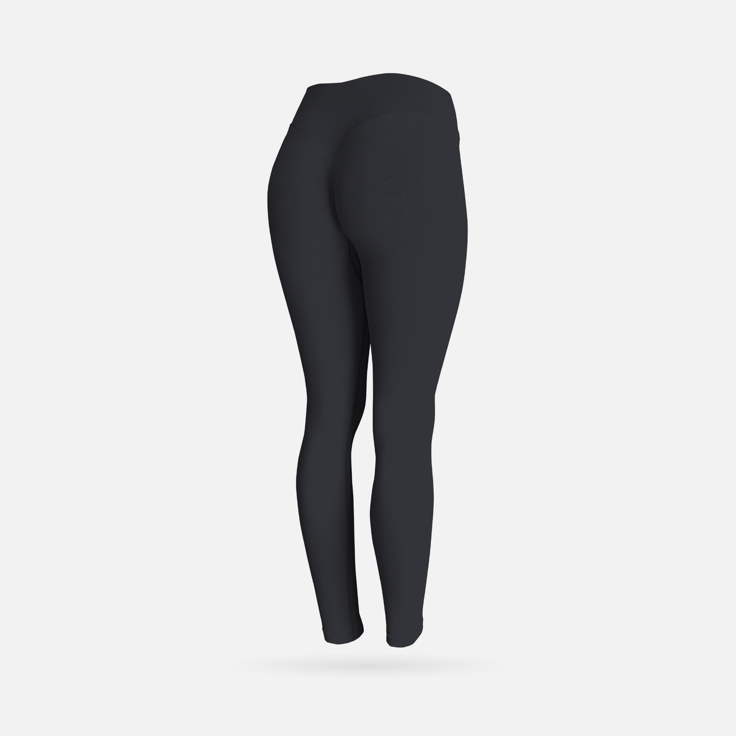 Shape licra scrunch black
