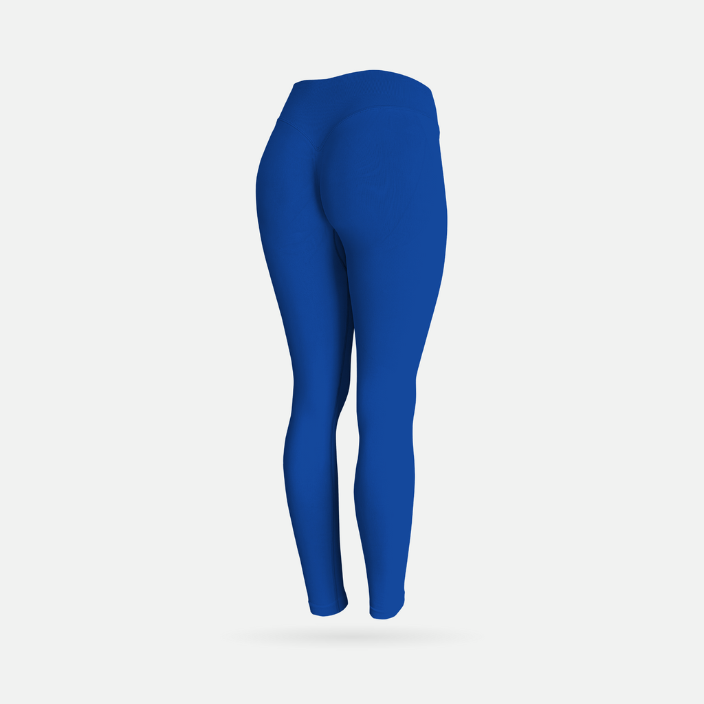Shape licra scrunch royal blue