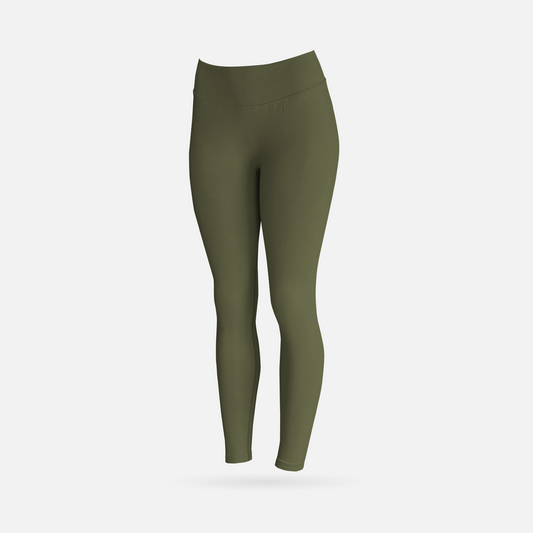 Shape licra scrunch army
