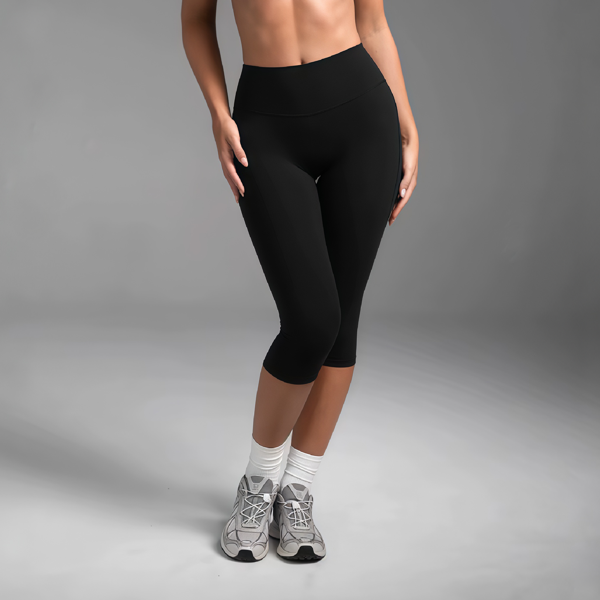 Aura licra capri black