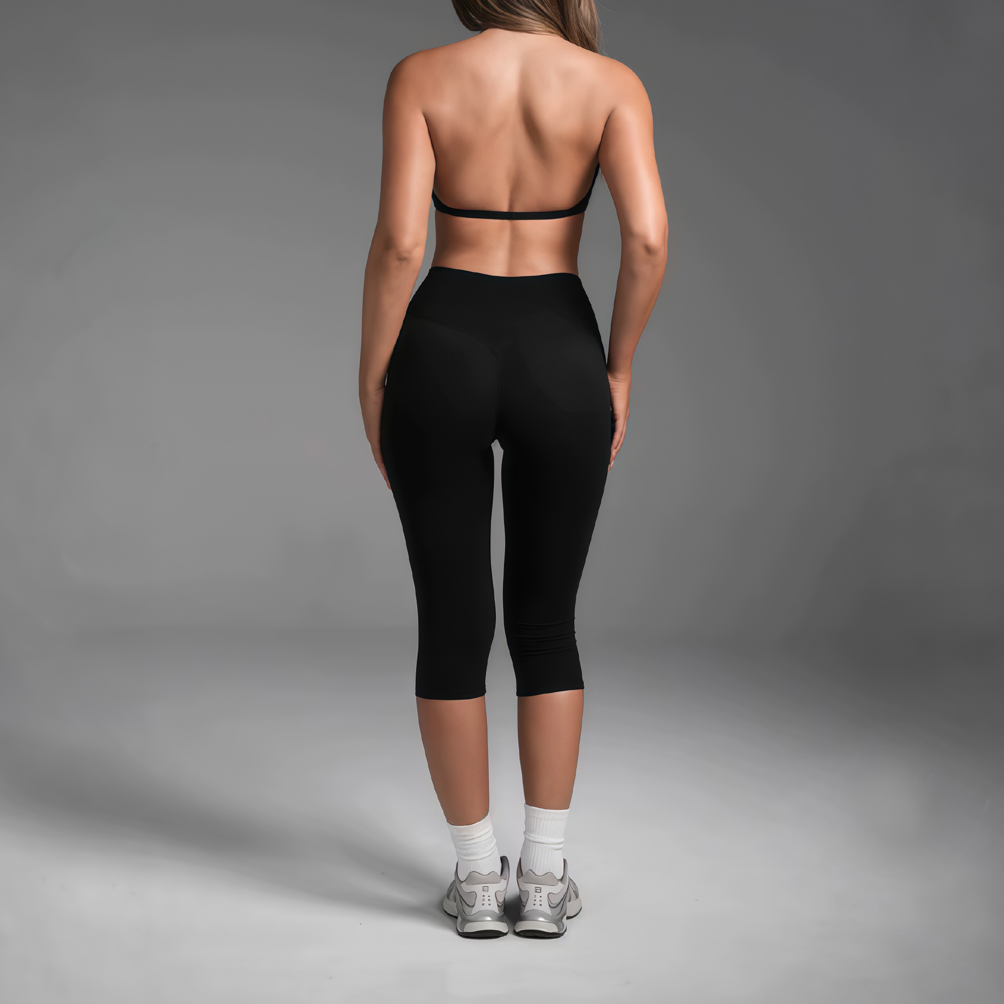 Aura licra capri black
