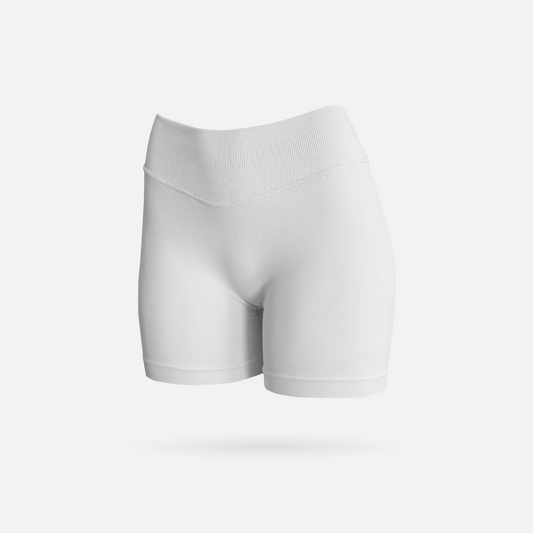 Shape short scrunch white