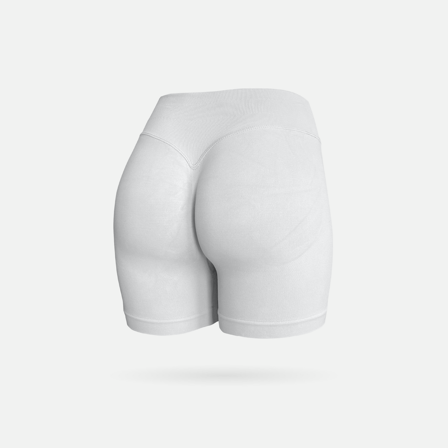 Shape short scrunch white
