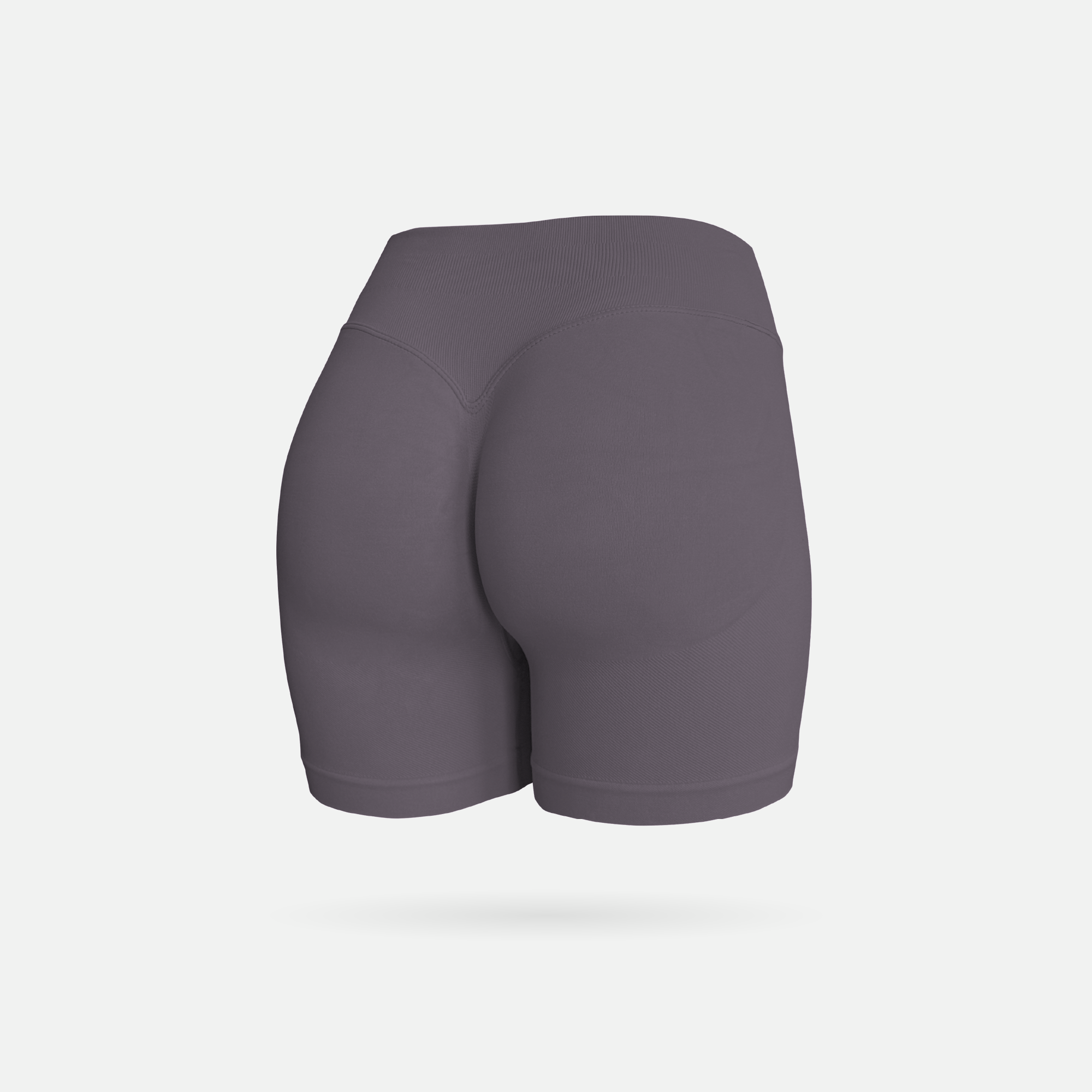 Shape short scrunch purple fog
