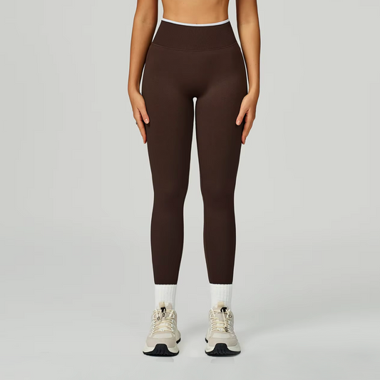 Outline licra scrunch dark chocolate