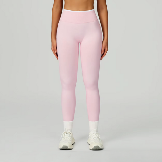 Outline licra scrunch pearl pink