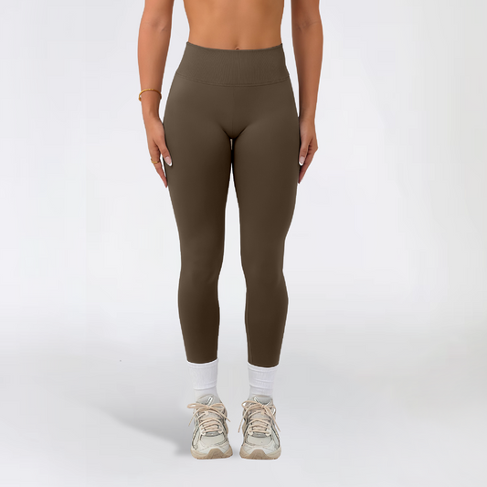 Reverse licra scrunch dusty