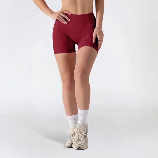 Reverse short scrunch dark cherry