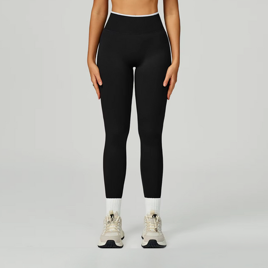 Outline licra scrunch black